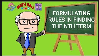 FORMULATING RULES IN FINDING THE NTH TERM MATH DALI [upl. by Eiderf]