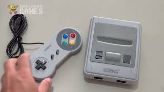 Mini Vídeo Game NES Lelong LE788 com 620 Jogos SNES unboxing e testes [upl. by Nawuj]