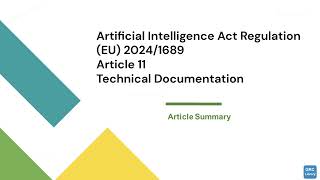 EU 20241689 Article 11 Summary [upl. by Bernie]