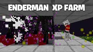 EASIEST ENDERMAN XP FARM  Bedrock amp Java [upl. by Allwein635]