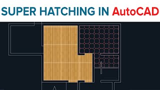 SUPER HATCHING IN AUTOCAD  CREATE CUSTOM HATCH PATTERNS IN AutoCAD [upl. by Annmaria]