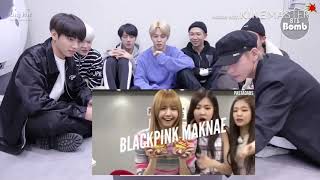 Bts react BLACKPINK Maknae funny [upl. by Delos]