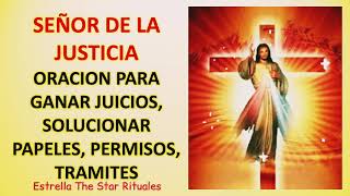 Señor de la Justicia Oración para ganar juicios solucionar papeles permisos trámites [upl. by Enaitsirk584]