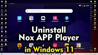 How to Uninstall Nox APP Player on Windows 11 [upl. by Santiago]