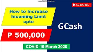 How to increase incoming limit upto 500000 in GCash [upl. by Tihom479]