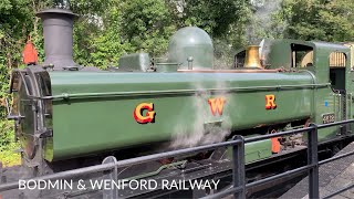 Steam Train Journey Bodmin amp Wenford Railway Cornwall UK [upl. by Pineda901]