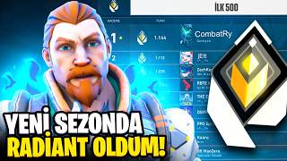 YENİ SEZONDA tekrardan RADİANT OLDUM  Valorant [upl. by Adne]