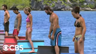 Survivor Cagayan  Immunity Challenge Bermuda Triangles [upl. by Dlorrej487]