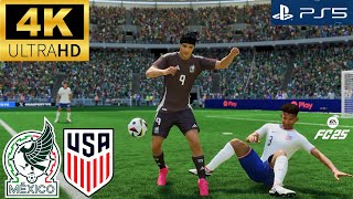 FC 25  MÉXICO VS USA  REALISTIC GAMEPLAY SLIDERS  ULTRA REALISM 4K60 PS5  STADION OLYMPIK [upl. by Ailalue]