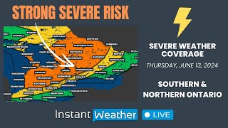 JUNE 13 2024  ⚡️ Severe Weather Coverage Ontario [upl. by Sibbie]