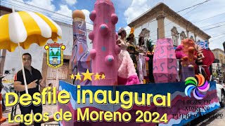 Así se vivió el desfile inaugural de la Feria de Agosto Lagos de Moreno 2024 [upl. by Baun]