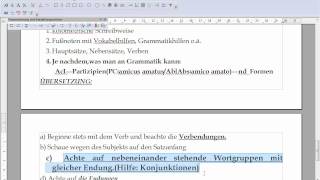 Tutorial Latein Nachhilfe 14 MittelalterText3 [upl. by Eolanda17]