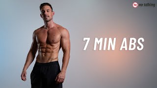 7 MIN ABS WORKOUT  At Home Sixpack Ab Routine No Equipment [upl. by Alrahs]