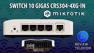 Mikrotik Switch 10 Gigas  CRS3044XGIN 4 Portas 10Gbe e 1 Gbe [upl. by Mcgean]