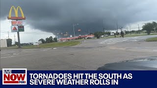 Alabama Tornado Eufaula hit hard by a twister as severe weather rolls in  LiveNOW from FOX [upl. by Nysilla]