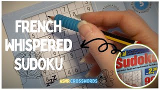 FRENCH WHISPERED SUDOKU FOR SLEEPING  ASMR FRENCH  22 DEC 23 [upl. by Dazhahs127]