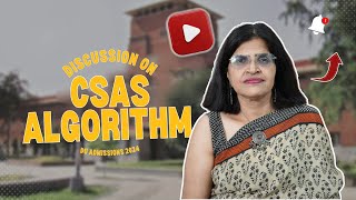 CSAS Algorithm  Delhi University Admissions 2024  Prof Manju M Gupta  University of Delhi [upl. by Asiulairam]