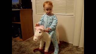 Babies falling off the rocking horses compilation [upl. by Wanonah]