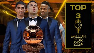 Top 3 Ballon dor 2024 RonaldoBellingham amp Vinicius ► GoalsAssistsTrophies amp Others Update ● HD [upl. by Atisor715]