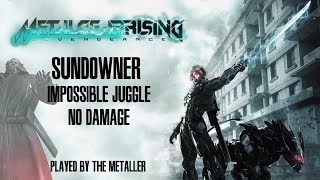 Metal Gear Rising  Impossible juggle Sundowner no damageSrank [upl. by Arhez]