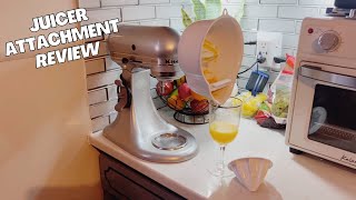 Juicer Attachment for Kitchenaid Stand Mixer Review Video Fresh Juice Made Easy [upl. by Ellenij]