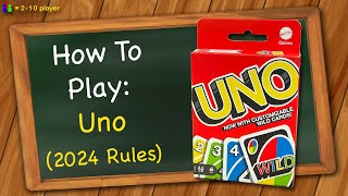 How to play Uno 2024 Rules [upl. by Htebazila523]