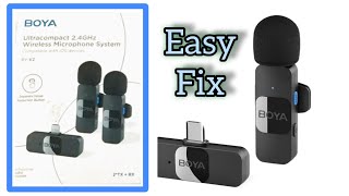 How to Connect Boya Wireless Microphone to Cellphone  Android [upl. by Ellennahc]