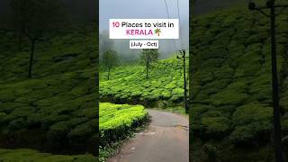 Top 10 Places To Visit In Kerala reels travel kerala [upl. by Nairoc]