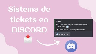 Como hacer un SISTEMA de TICKETS en Discord EN MINUTOS ➫ Ticket Tool  pasasapa 21 [upl. by Reviel]