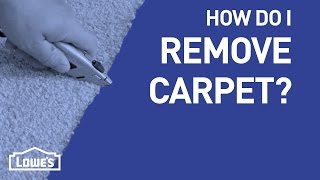 How Do I Remove Carpet  DIY Basics [upl. by Jarv]