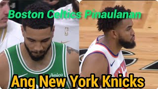 Boston Celtics nagpaulan nang Threes sa NBA Opening Night laban sa New York Knicks nbahighlights [upl. by Aubin707]