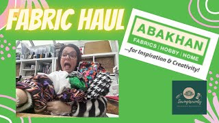 Abakhan Fabric Haul [upl. by Icam]