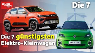 Stromerschnäppchen Die 7 günstigsten ElektroKleinwagen  auto motor und sport [upl. by Dole]