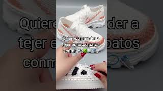 PASO A PASO ZAPATILLAS TEJIDAS A CROCHET PARA DAMA tejer crochet [upl. by Llemmart154]