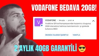 VODAFONE 20GB BEDAVA İNTERNET 2024 DETAYLI VİDEO SAKIN KAÇIRMAYIN Vodafone Hediye internet 😎 [upl. by Analise]