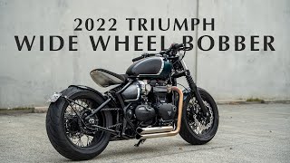 2022 Triumph Wide Wheel Bobber  Purpose Built Moto [upl. by Tnaryb]