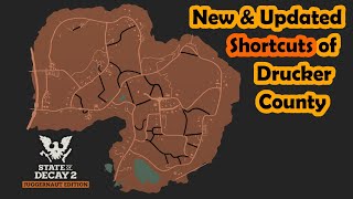 All the NEW SHORTCUTS of the UPDATED Drucker County  State of Decay 2 [upl. by Leasa]