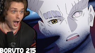 BORUTO SASUKE AND NARUTO VS ISSHIKI  Boruto Episode 215 Reaction [upl. by Arihsa268]