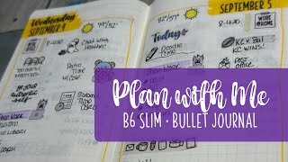 Chatty Plan with Me  Bullet Journal Weekly set up  B6 Slim Stalogy [upl. by Lancelot]