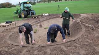 Revetting Bunker Construction at Hesketh Golf Club [upl. by Ecylla]