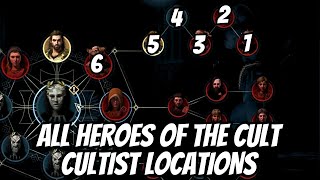 All Heroes of The Cult  Cultist Locations in AC Odyssey [upl. by Nylac582]