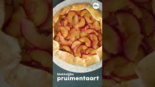 Makkelijke pruimentaart recept  Shorts  Allerhande [upl. by Krucik]