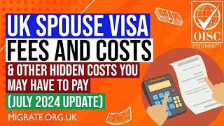 UK Spouse Visa Fees  July 2024 Update amp Other Hidden Partner Visa Costs [upl. by Sherrod452]