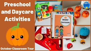 October Daycare Classroom Tour and Activities [upl. by Aicitel]