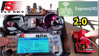 Flysky FSI6X Open Tx ExpressLRS 20 Walkthrough with Frsky R9M [upl. by Farrel]