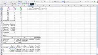 Using Regression in MS Excel 2003 [upl. by Yrogreg49]