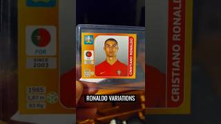 Cristiano Ronaldo Sticker Variations Euro 2020 paninistickers Ronaldo stickers shorts [upl. by Beore]