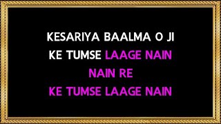 Kesariya Balma  Karaoke  Lekin  Lata Mangeshkar [upl. by Suilenroc]