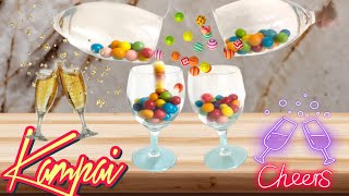 Clang Clang Kampai 🥂candies 😍 asmr satisfying candy [upl. by Tnias979]