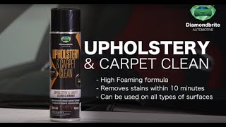 Diamondbrite Upholstery and carpet Cleaner [upl. by Ewall]